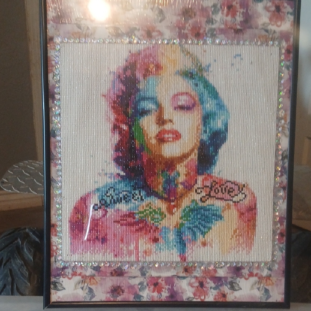 Marilyn Monroe Diamomd Painting
